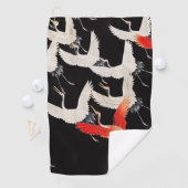 Serviette De Golf Grues volantes : Japonais Bird Kimono Art (En situation)