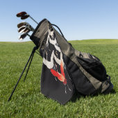 Serviette De Golf Grues volantes : Japonais Bird Kimono Art (Vert)