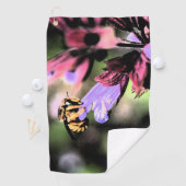 Serviette De Golf Gta d'abeille et de fleur (En situation)