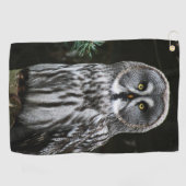 Serviette De Golf Gtcna Great Grey Owl (Horizontal)