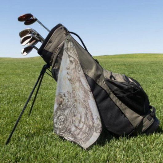 Serviette De Golf Guerrier casqué de Léonard 