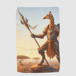 Serviette De Golf guerrier girafe