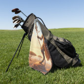 Serviette De Golf guerrier girafe (Vert)