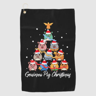 Serviette De Golf Guinea Pig Christmas