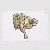 Serviette De Golf Guitar Blues Man - Ressentez-le   (Horizontal)