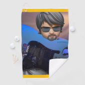 Serviette De Golf Guitarbizon  (En situation)