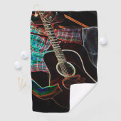 Serviette De Golf Guitare 1 gtcnm (En situation)