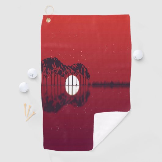 Serviette De Golf Guitare Cove (En situation)