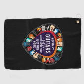 Serviette De Golf Guitarist How Many Guitars Birthday (Horizontal)