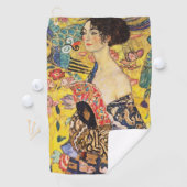 Serviette De Golf Gustav Klimt Dame avec éventail (En situation)
