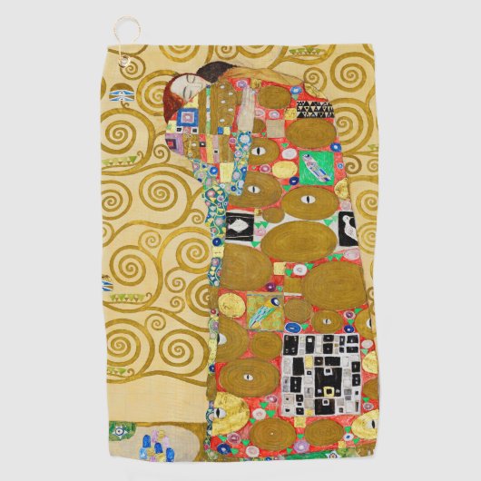 Serviette De Golf Gustav Klimt Exécution Nouveau Couple (Devant)