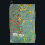 Serviette De Golf Gustav Klimt - Jardin de campagne avec tournesols<br><div class="desc">Jardin de campagne avec des tournesols / Jardin de ferme avec des tournesols - Gustav Klimt en 1905-1906</div>