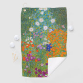 Serviette De Golf Gustav Klimt - Jardin des fleurs (En situation)