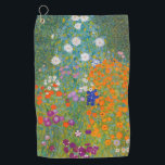 Serviette De Golf Gustav Klimt - Jardin des fleurs<br><div class="desc">Jardin aux fleurs - Gustav Klimt en 1905-1907</div>