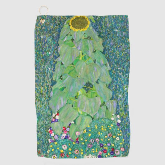 Serviette De Golf Gustav Klimt - Le tournesol (Devant)