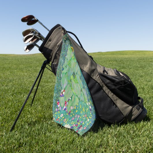 Serviette De Golf Gustav Klimt - Le tournesol (Vert)