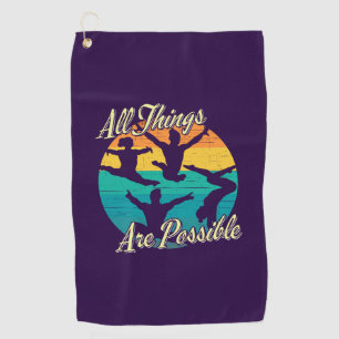 Serviette De Golf Gymnastique Féminine - Tout est Possible