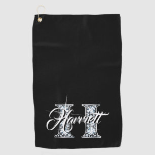 Serviette De Golf H Faux Diamond Monogramme