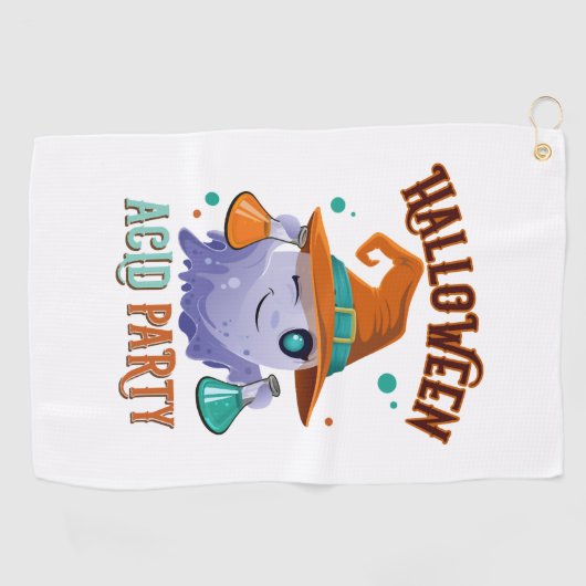 Serviette De Golf Halloween (Horizontal)