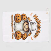 Serviette De Golf Halloween (Horizontal)