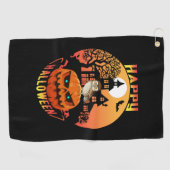 Serviette De Golf Halloween (Horizontal)