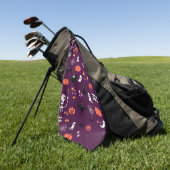 Serviette De Golf Halloween (Vert)