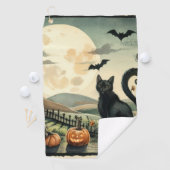 Serviette De Golf Halloween/Automne/Automne/citrouille/chat (En situation)