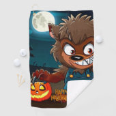 Serviette De Golf Halloween/automne/loup-garou/dessin animé (En situation)