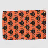Serviette de golf Halloween Black Spider (Horizontal)