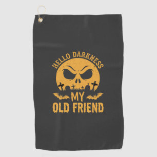 Serviette De Golf Halloween Bonjour Obscurité Cimetière Lune