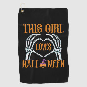 Serviette De Golf Halloween Cette Fille Aime Les Halloweens Annivers
