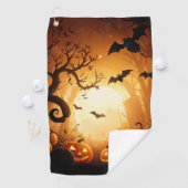 Serviette De Golf Halloween/chauve-souris/Citrouille/automne (En situation)