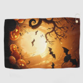 Serviette De Golf Halloween/chauve-souris/Citrouille/automne (Horizontal)