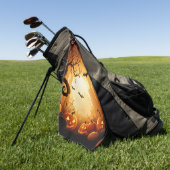 Serviette De Golf Halloween/chauve-souris/Citrouille/automne (Vert)