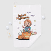 Serviette De Golf Halloween cinglé de cauchemar (En situation)