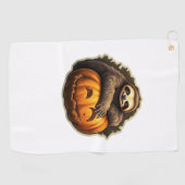 Serviette De Golf Halloween classique à thème Sloth T-shirt (Horizontal)