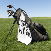 Serviette De Golf Halloween Corona Witch, Halloween drôle, (Vert)