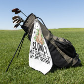 Serviette De Golf Halloween de la vache (Vert)