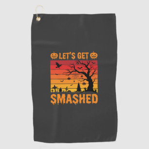Serviette De Golf Halloween Déchaînons-nous Cimetière Hanté