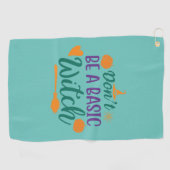 Serviette De Golf Halloween Do Not Be A Basic (Horizontal)
