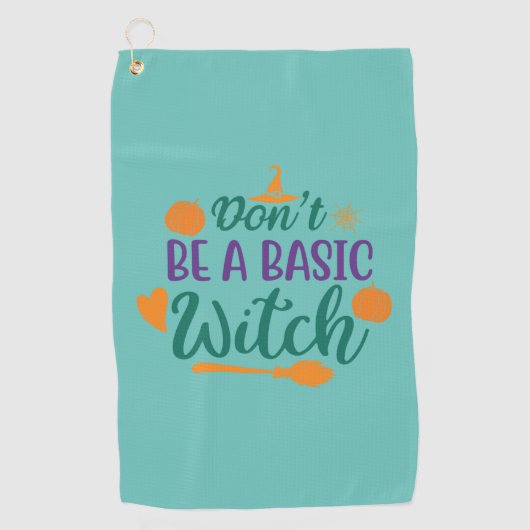 Serviette De Golf Halloween Do Not Be A Basic (Devant)
