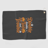 Serviette De Golf Halloween Double Double Toil and Trouble_1 (Horizontal)
