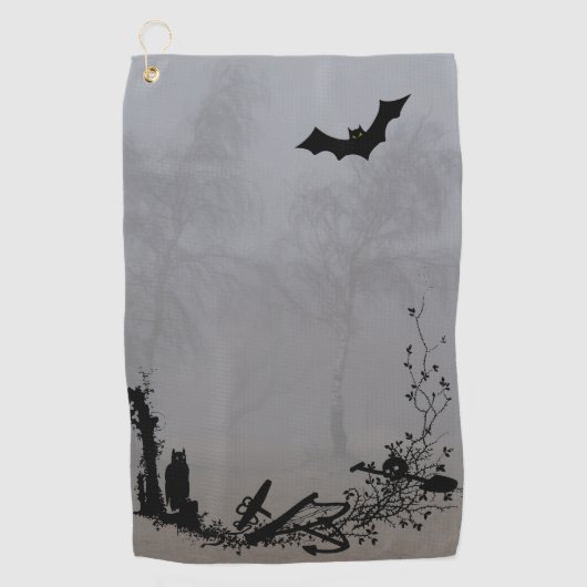 Serviette De Golf Halloween éffrayant (Devant)