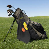 Serviette De Golf Halloween est cool (Vert)