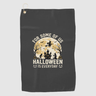 Serviette De Golf Halloween est tous les jours Sorcière de Lune Hant