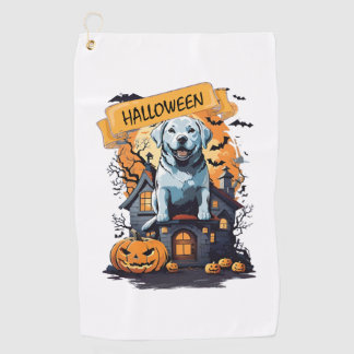 SERVIETTE DE GOLF HALLOWEEN ET CHIEN
