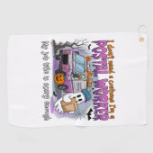 Serviette De Golf Halloween Ghost, Postal Worker (Horizontal)