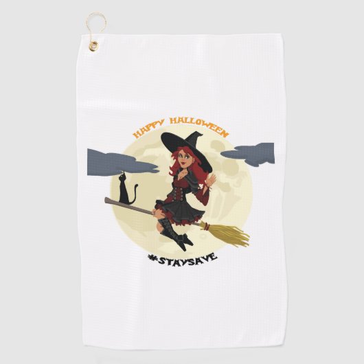 Serviette De Golf Halloween - Joyeux Halloween ! (Devant)