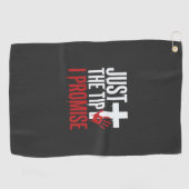 Serviette De Golf Halloween Juste la pointe Croix sanglant (Horizontal)