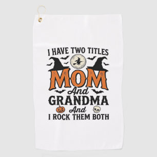 Serviette De Golf Halloween Maman Grand-mère Vintage Chemise de Sorc